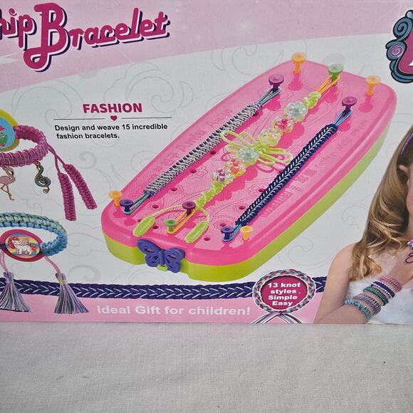 Onwoli Braiding Friendship Bracelet Making Kit Pink Colorful 189 Pieces NIB - Picture 8 of 10